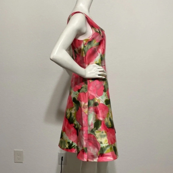Donna Ricco Floral Dress Size 4 - Picture 5 of 6